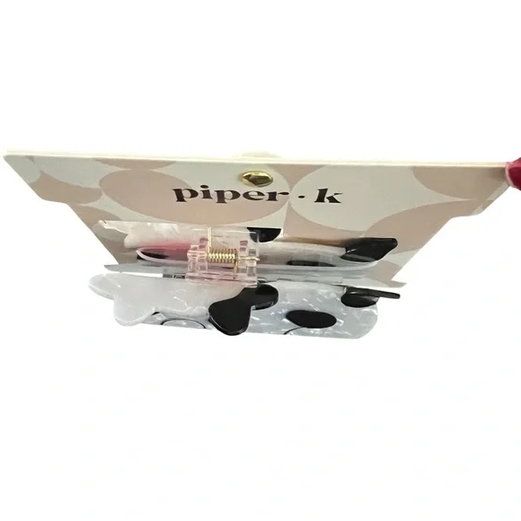 Piper K Large Moo Farm Cow Claw Hair Clip New With Tags - Picture 3 of 4